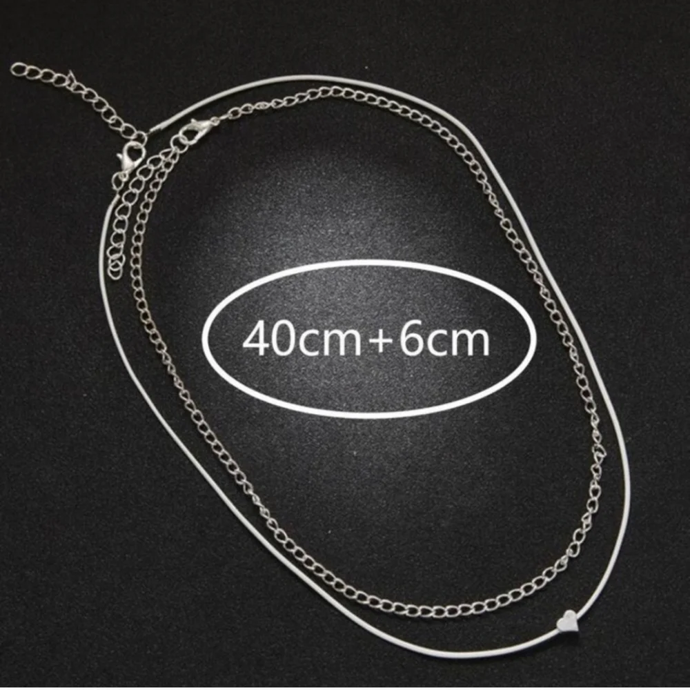 Brand New Layered Heart Ankle Bracelet - Picture 2 of 4